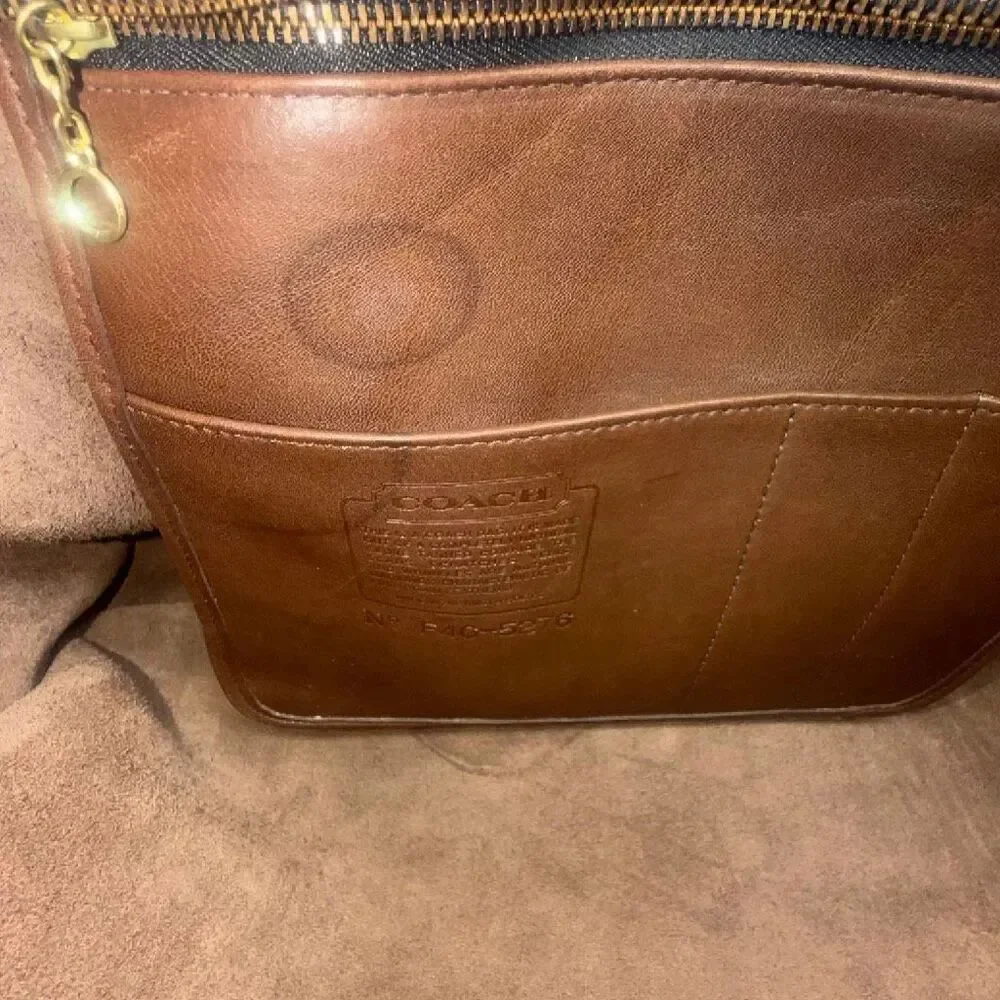 COACH Vibtage 1970s Monroe Glovetanned Leather Crossbody Briefcase